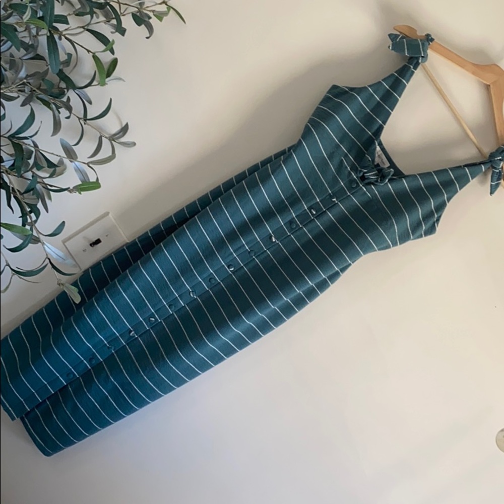 Ribbed cotton midi dress